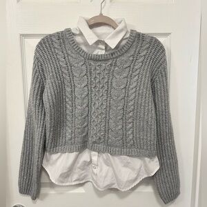 No Boundaries Cropped Knit Sweater
